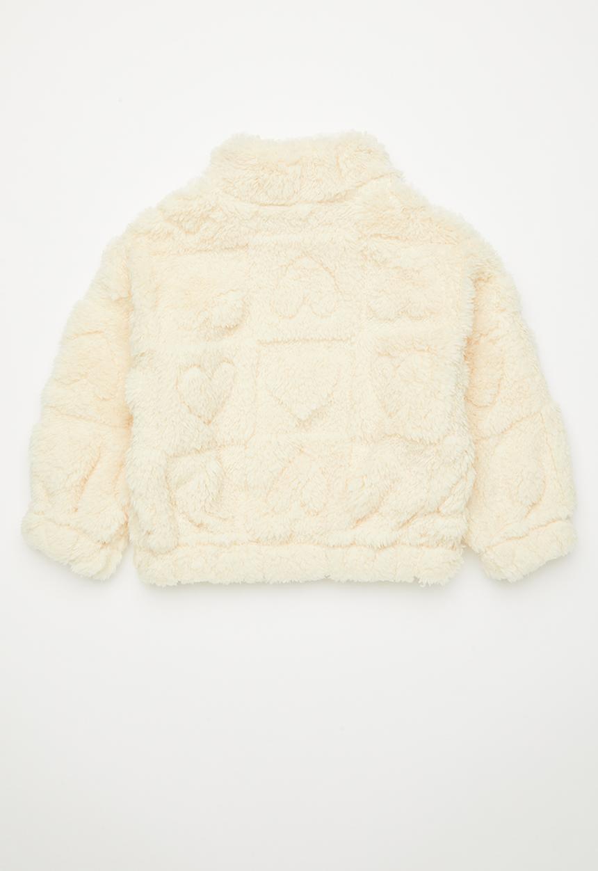 Pop Candy - Teddy fleece jacket - cream
