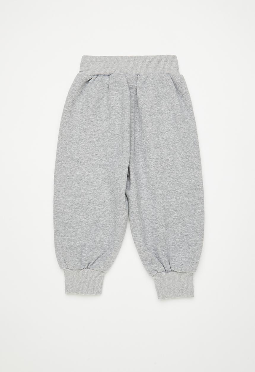 Pop Candy - Bear embroidered sweatpants - grey
