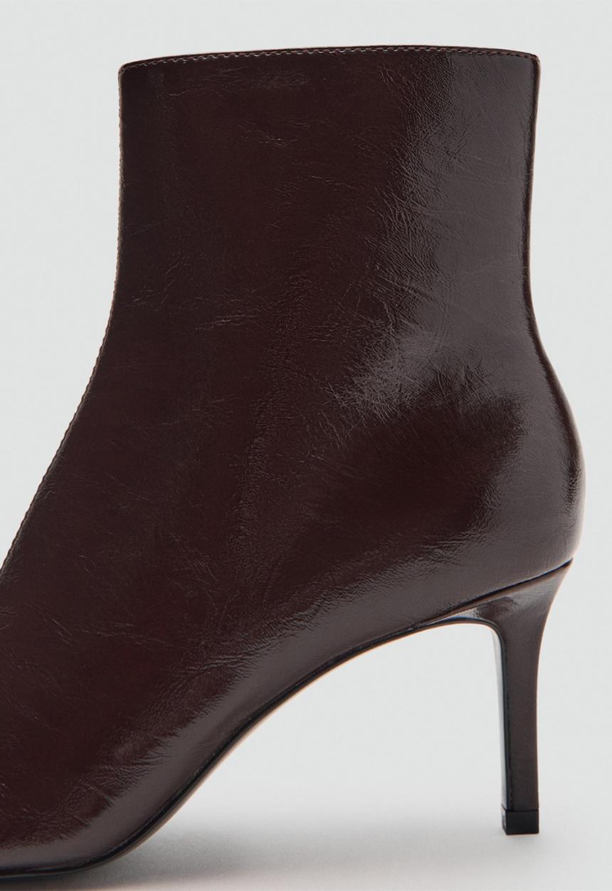 MANGO - Valle ankle boot - dark red