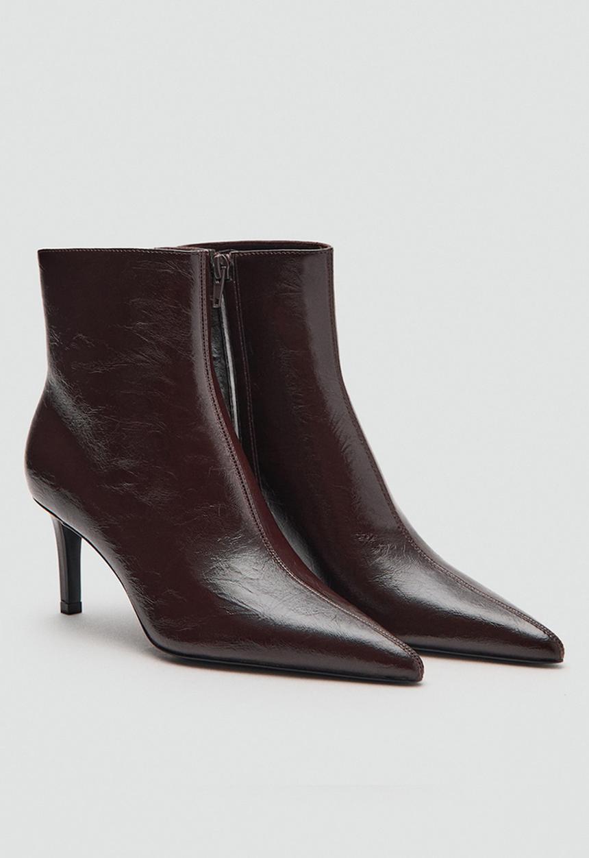 MANGO - Valle ankle boot - dark red