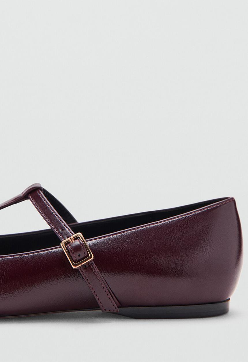 MANGO - Loto mary jane pump - dark red