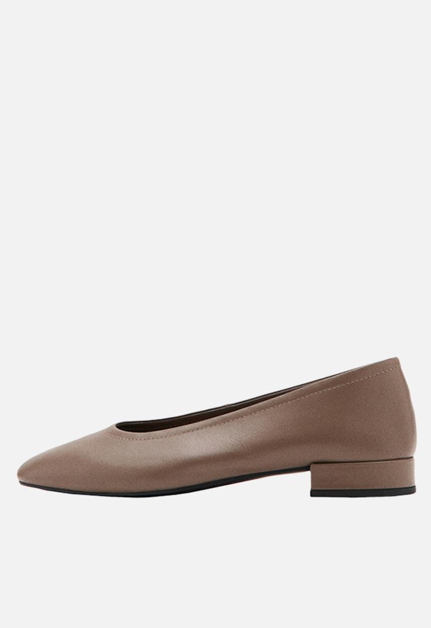 MANGO - Luna leather pump - light brown