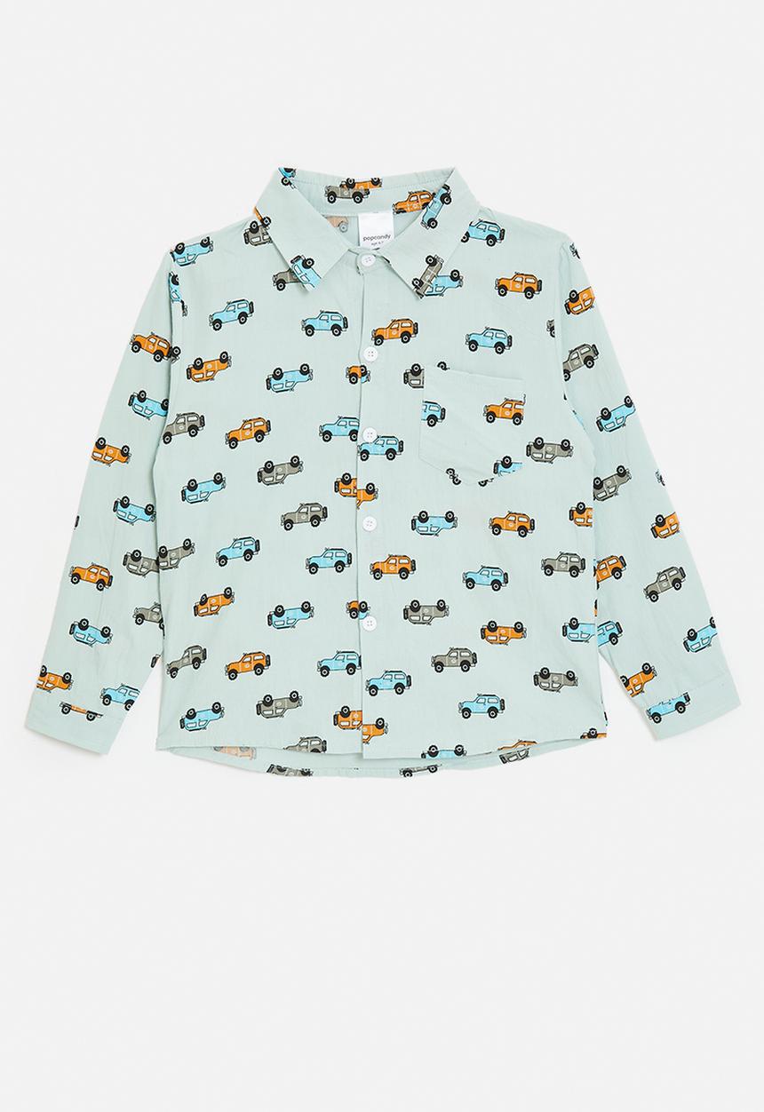 Pop Candy - Off-roader aop shirt - calm green