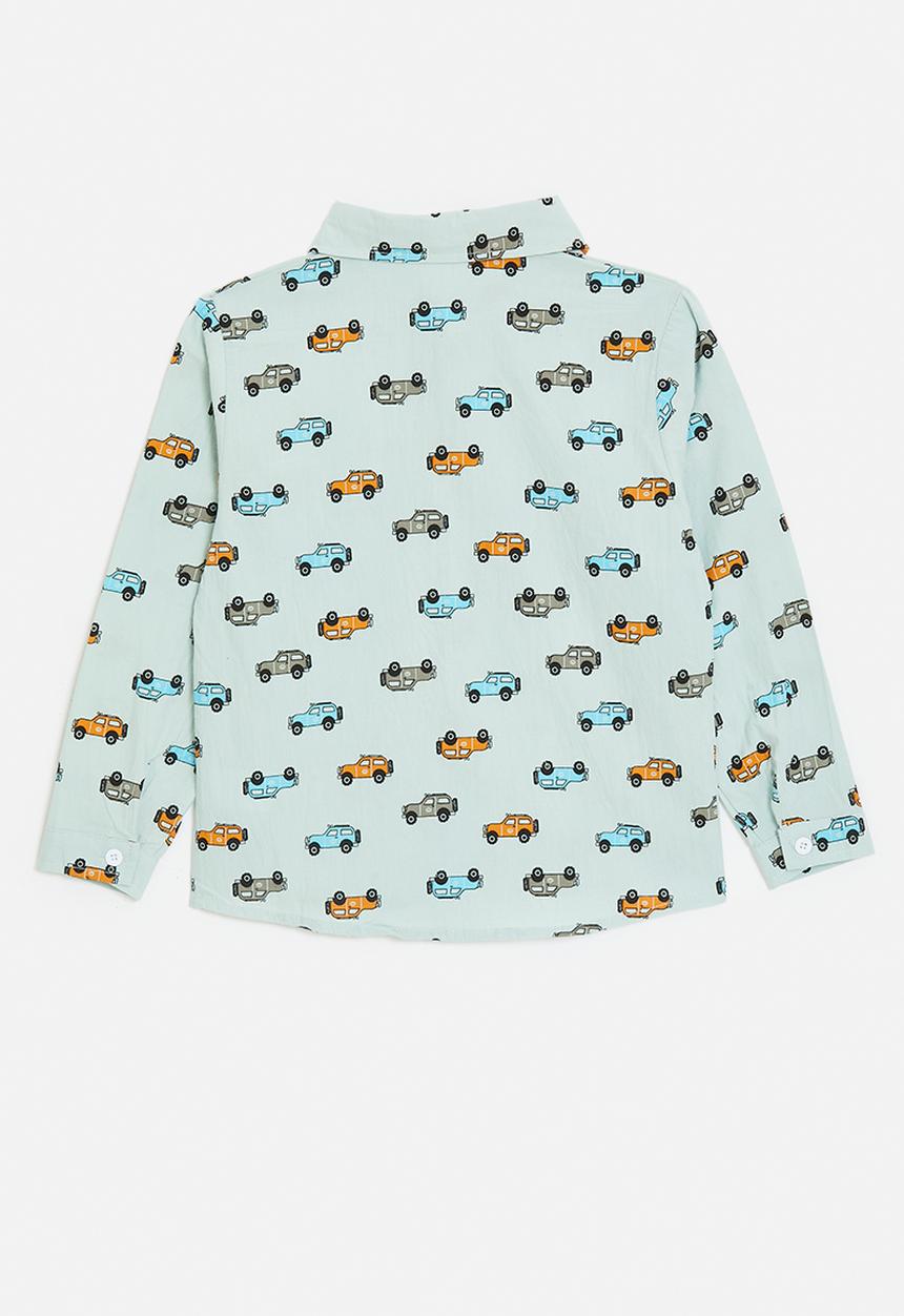 Pop Candy - Off-roader aop shirt - calm green