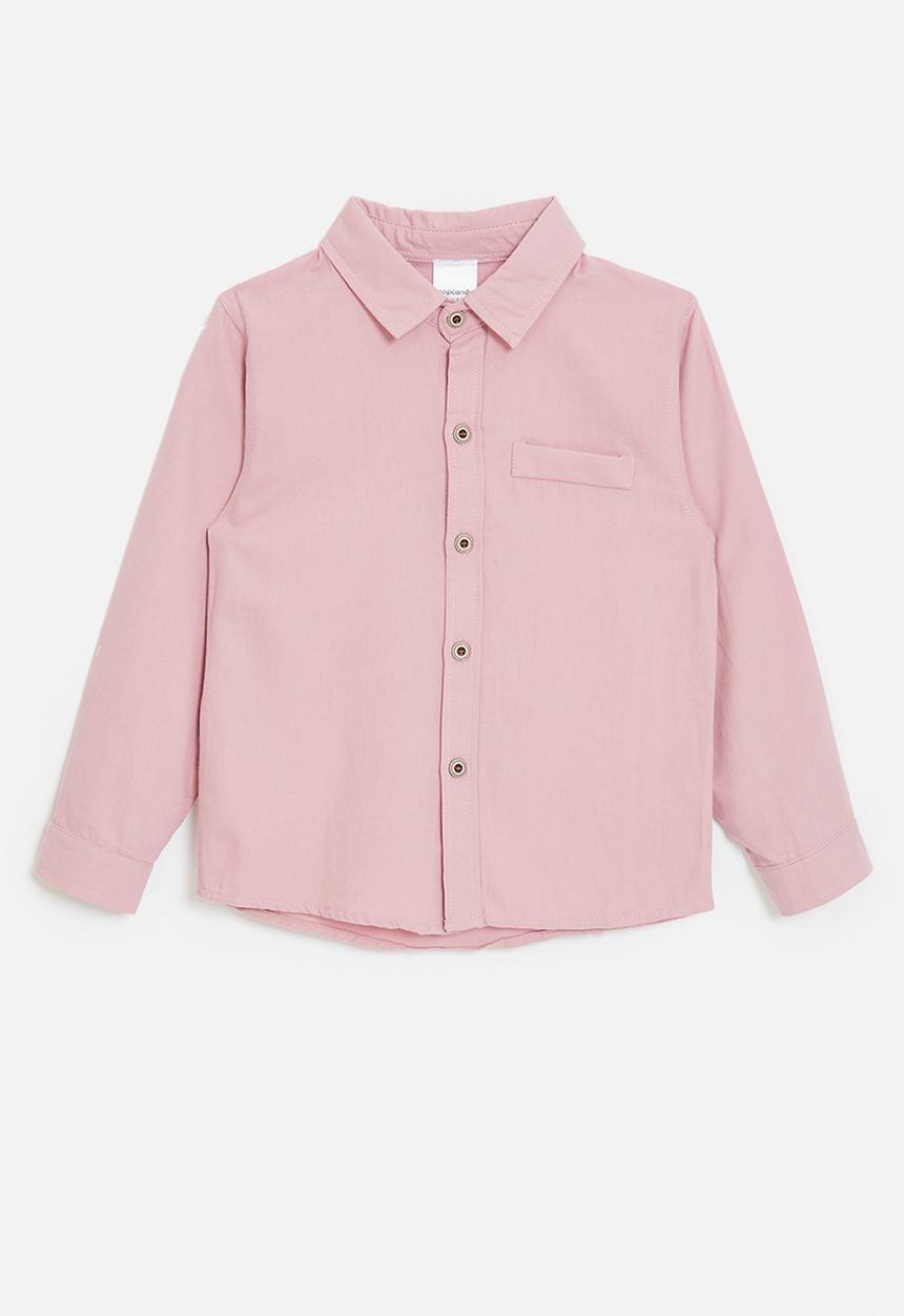 Pop Candy - Shirt with mock welt pocket - pink