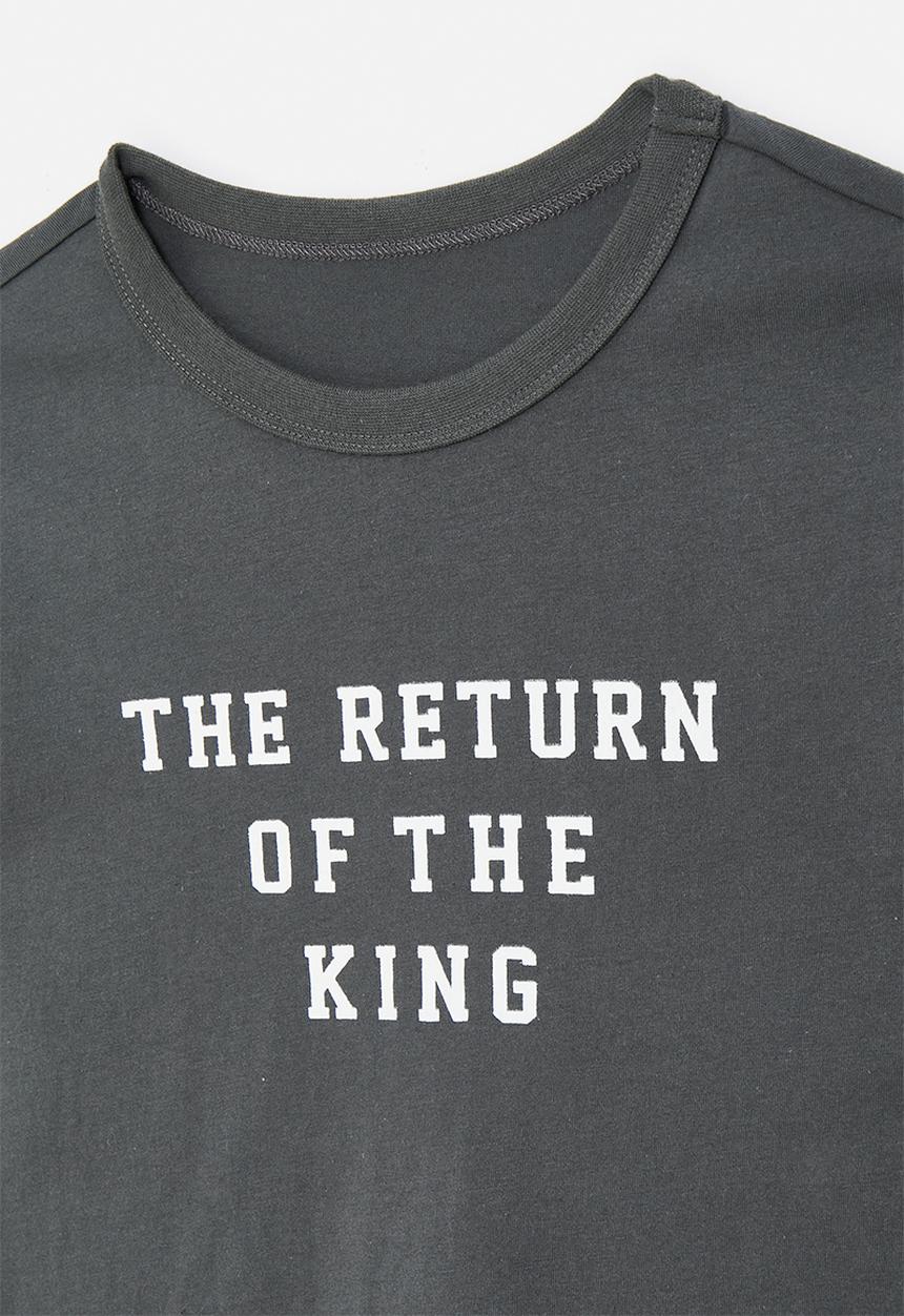 Pop Candy - Slogan twofer t-shirt - grey