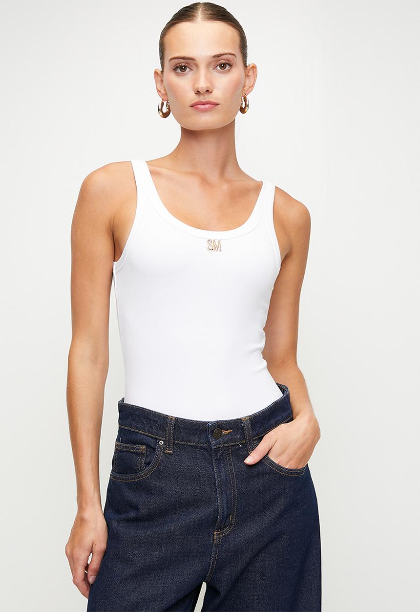Steve Madden - Ladies bianca bodysuit - white