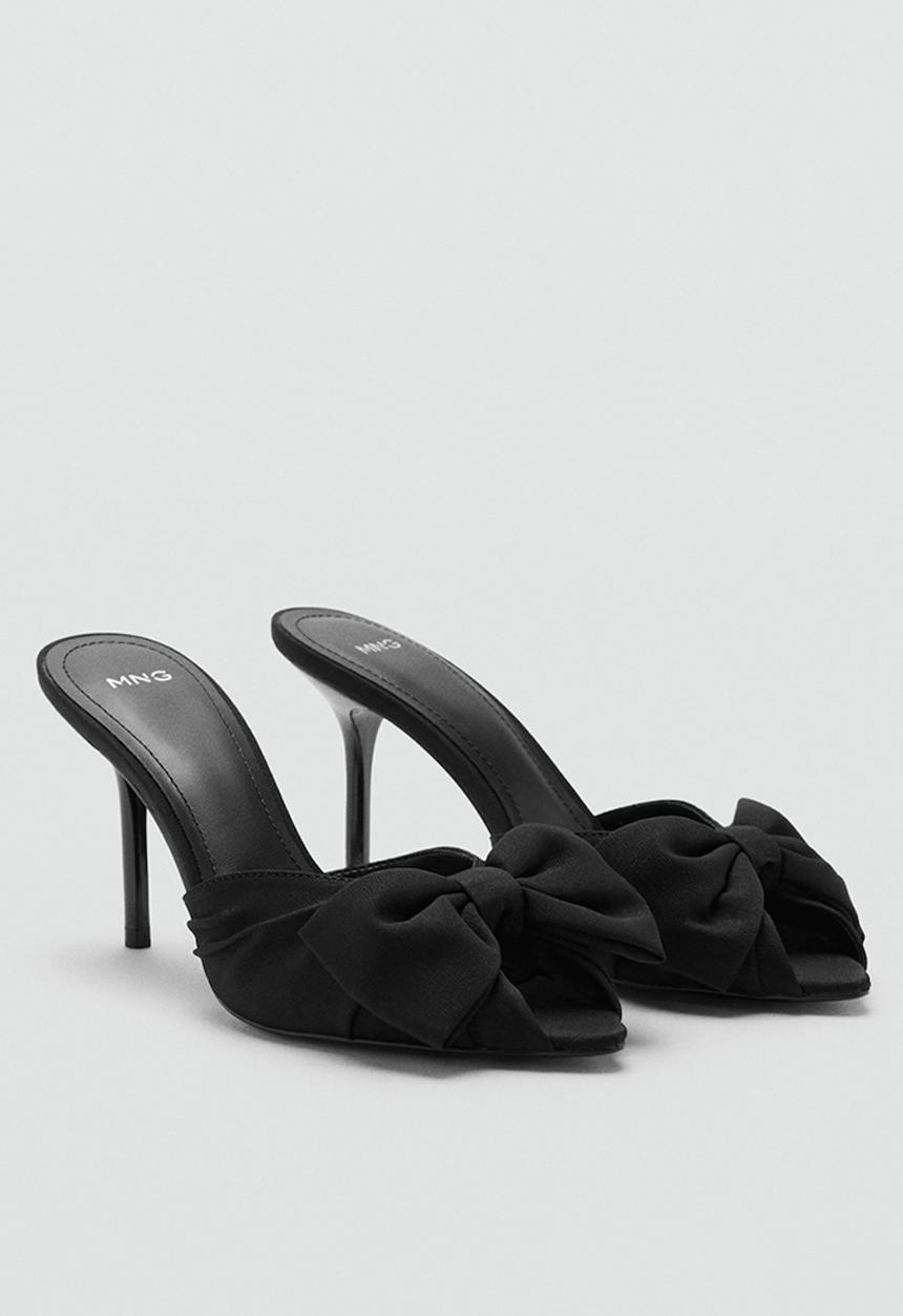 MANGO - Lasy mule - black