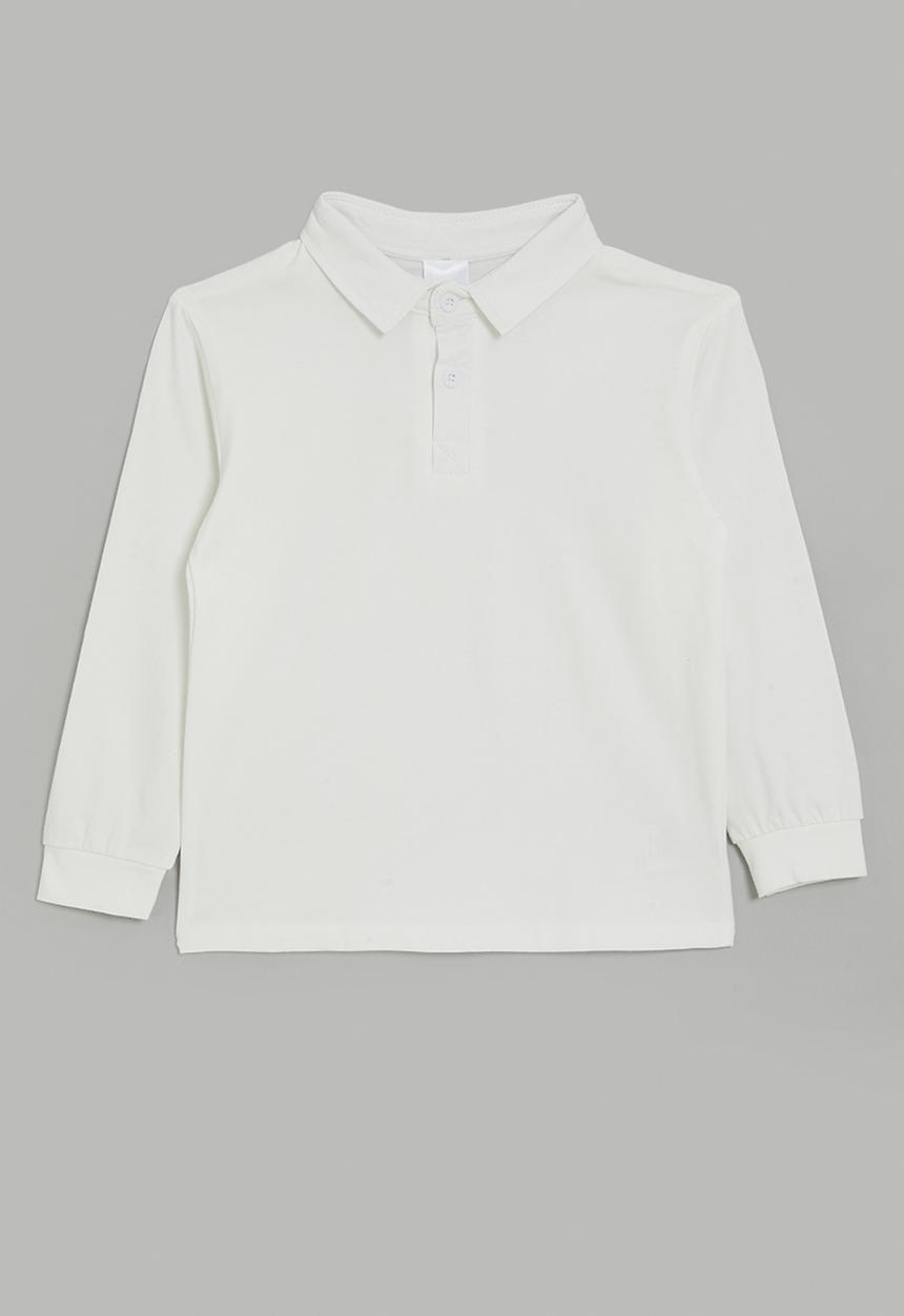 Pop Candy - Long sleeved golfer tee - white