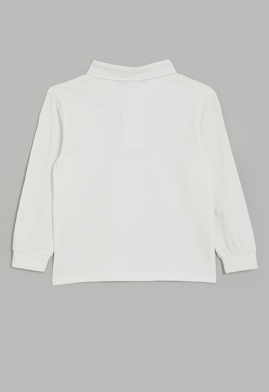Pop Candy - Long sleeved golfer tee - white