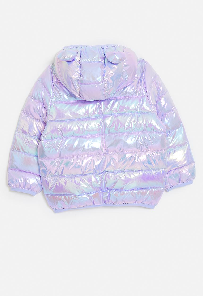 Pop Candy - Puffer with bear ears - purple shimmer