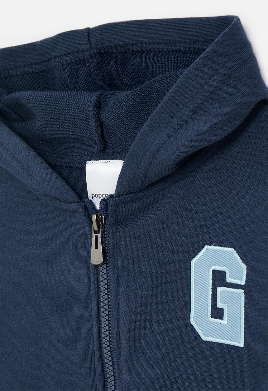 Pop Candy - Zip thru hoodie - navy blue