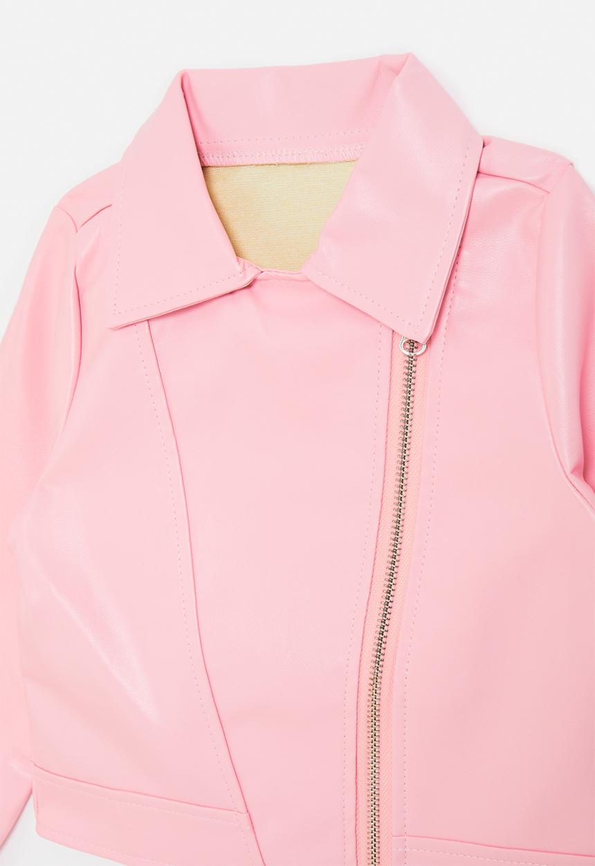 Pop Candy - Biker-style jacket - pink