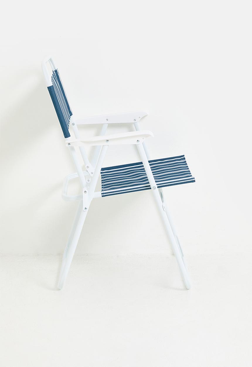 H&S - Folding Beach Chair - Blue