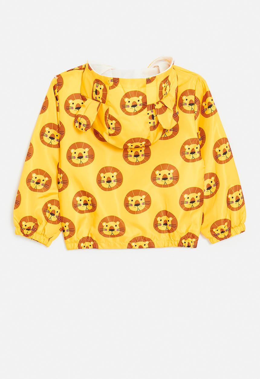 Pop Candy - Rain jacket with ears - light amber/lion aop