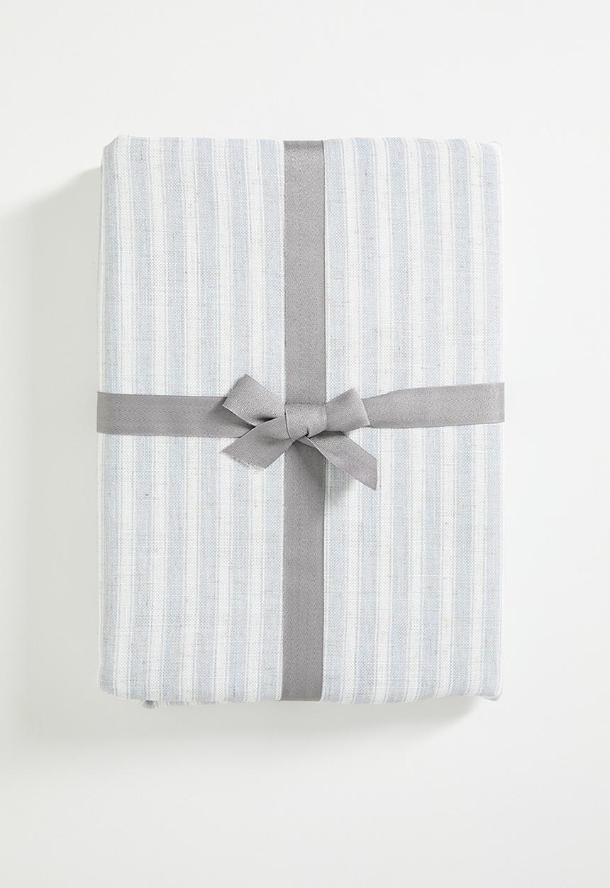 Sixth Floor - Stripe Loft Linen Tablecloth  - Charcoal