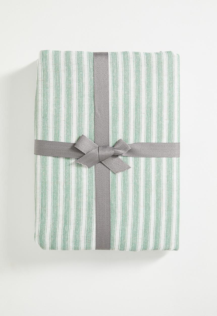 Sixth Floor - Stripe Loft Linen Tablecloth - Olive