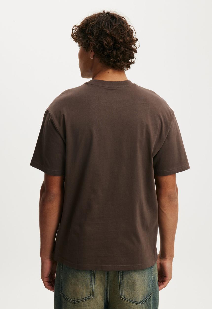 Cotton On - Everyday Fit T-shirt - Washed Chocolate