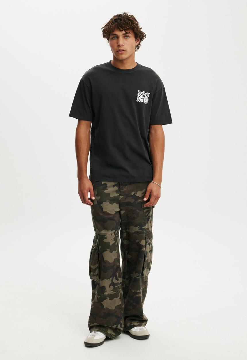 Cotton On - Loose Fit License T-shirt - Lcn She Washed Black/Shelby - GT 350/500