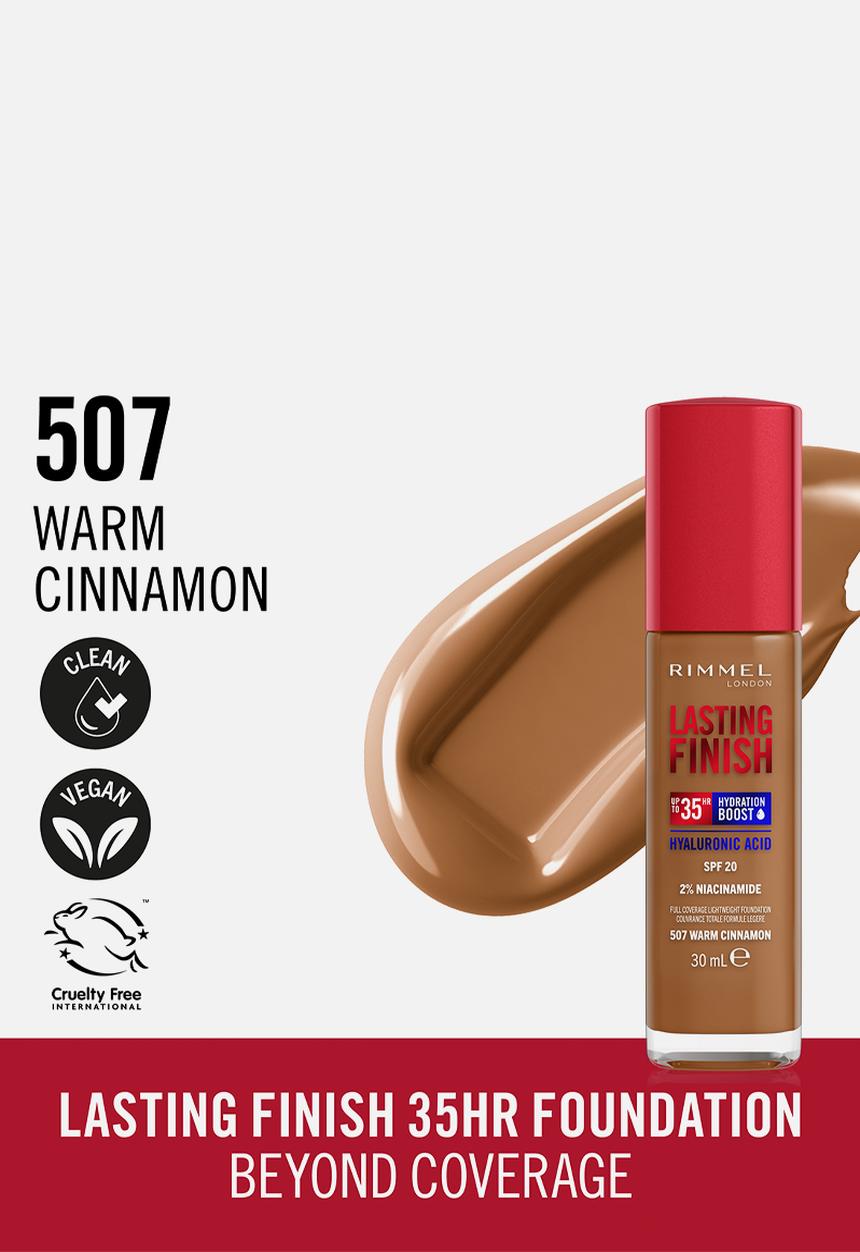 Rimmel - Lasting Finish Liquid Foundation - 507 Warm Cinnamon