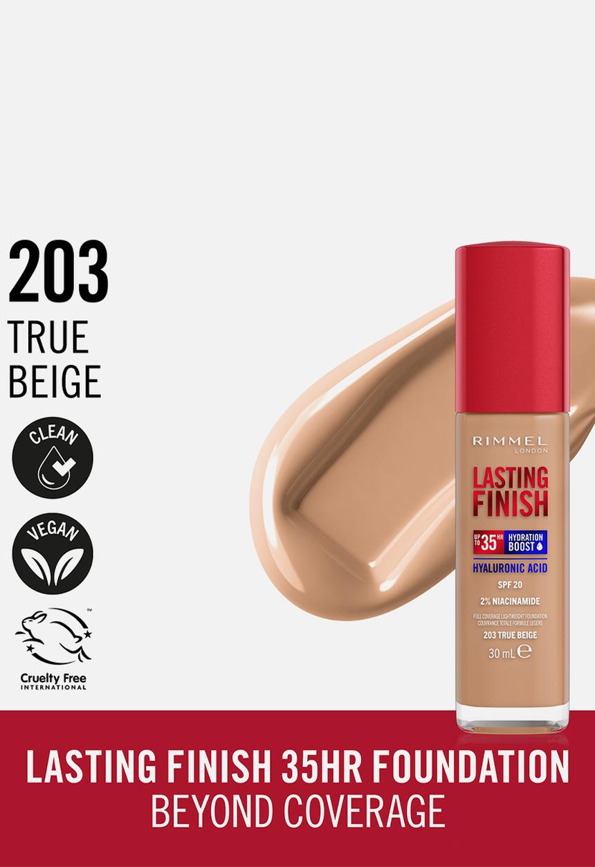 Rimmel - Lasting Finish Liquid Foundation - 203 True Beige