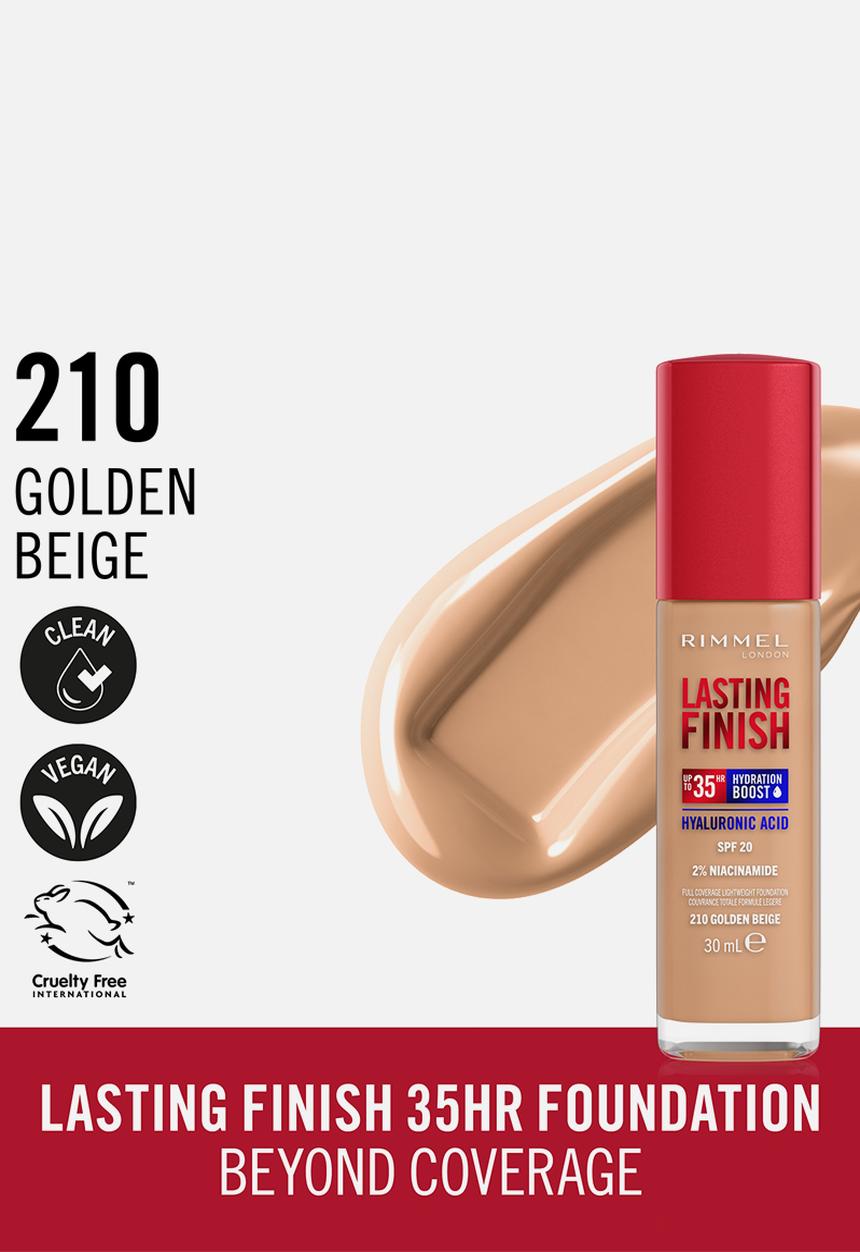 Rimmel - Lasting Finish Liquid Foundation - 210 Golden Beige