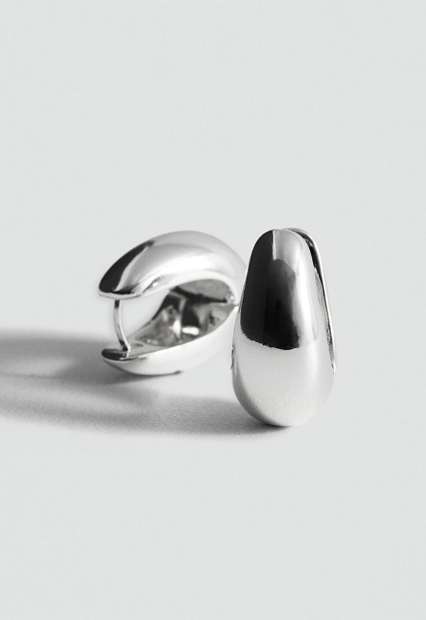 MANGO - Simon earrings - silver