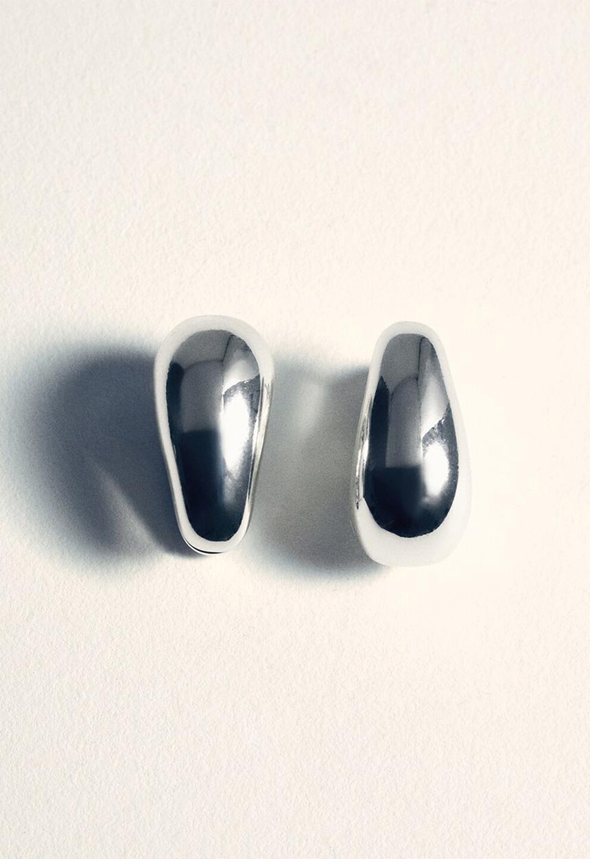 MANGO - Simon earrings - silver