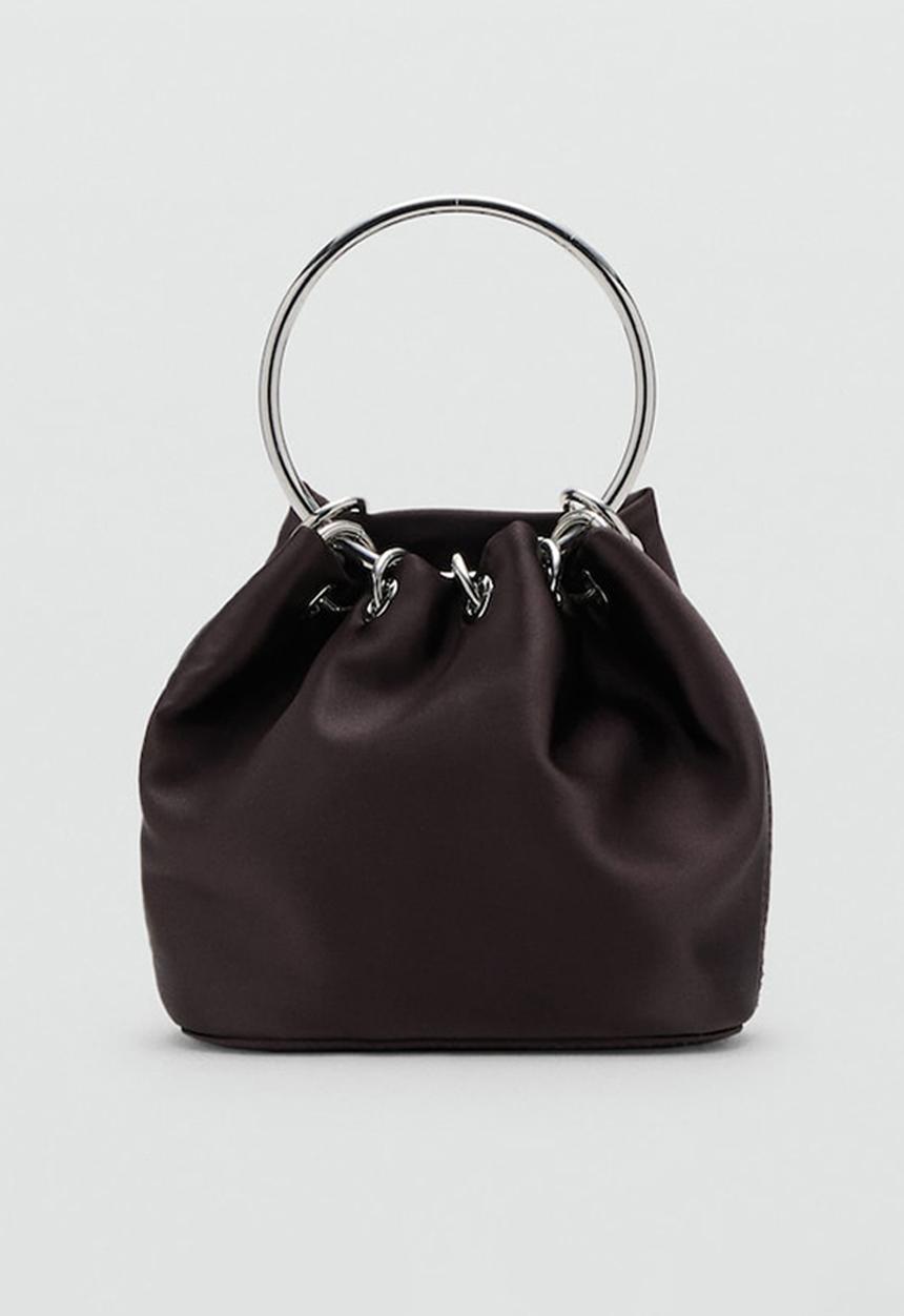 MANGO - Loile handbag - dark brown