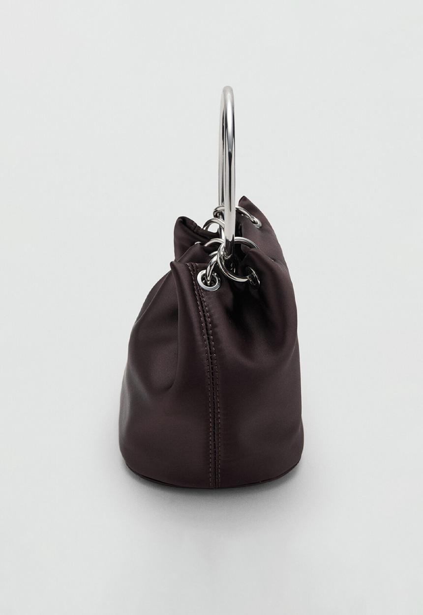 MANGO - Loile handbag - dark brown