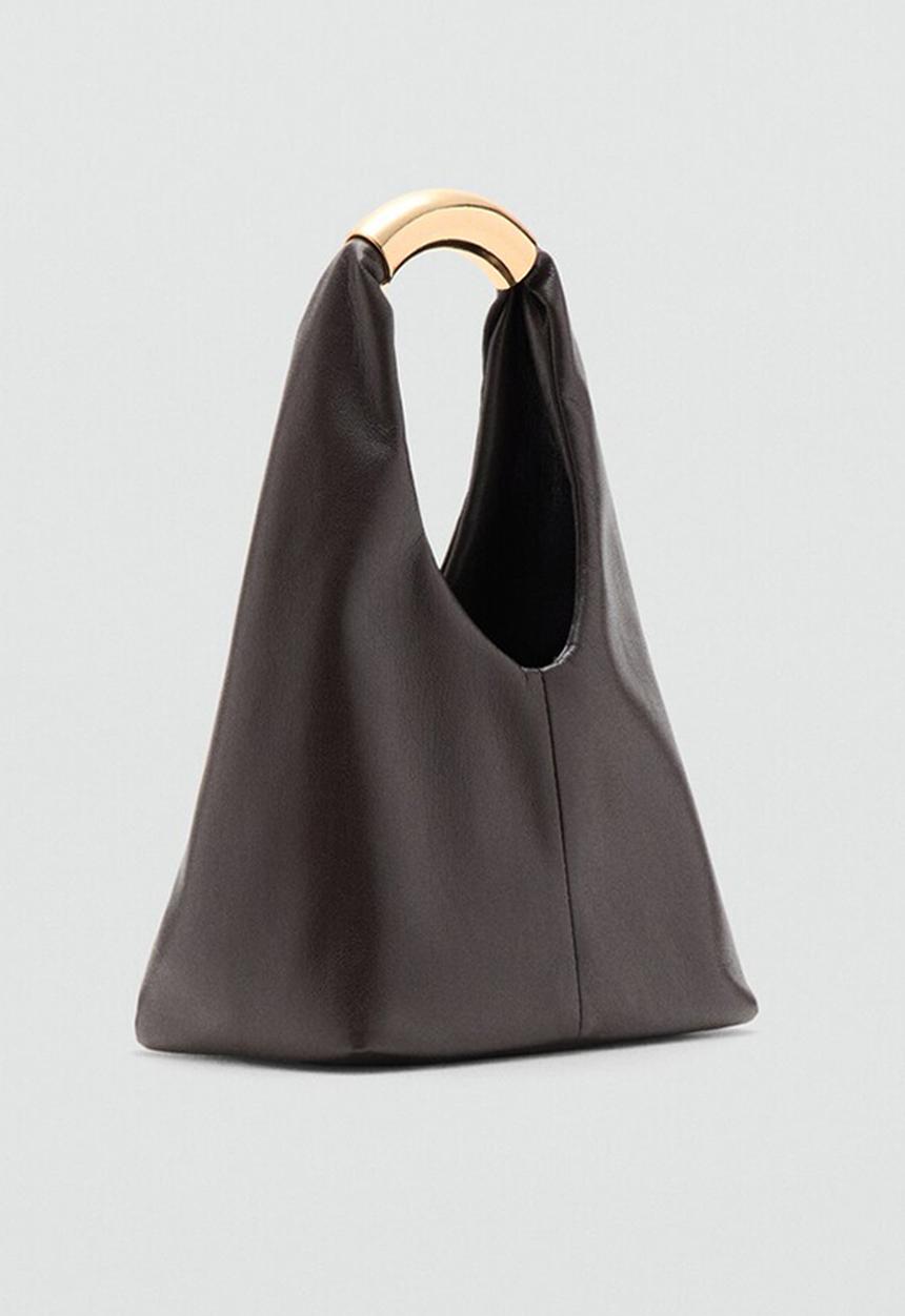 MANGO - Bernard handbag - dark brown