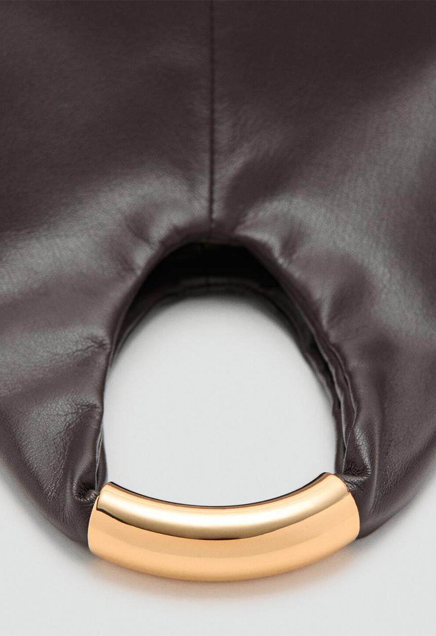 MANGO - Bernard handbag - dark brown