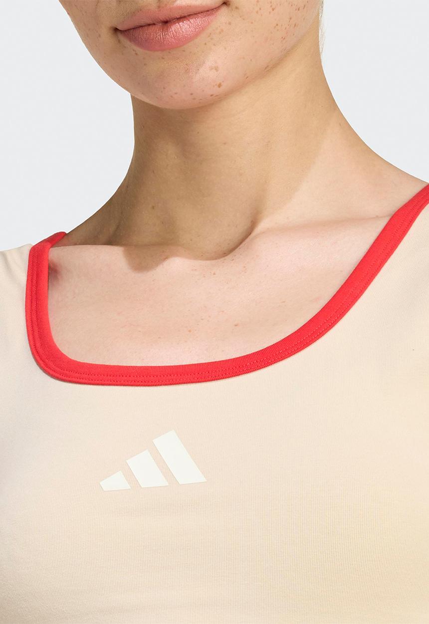 adidas Performance - W Stadium Tank - Beige