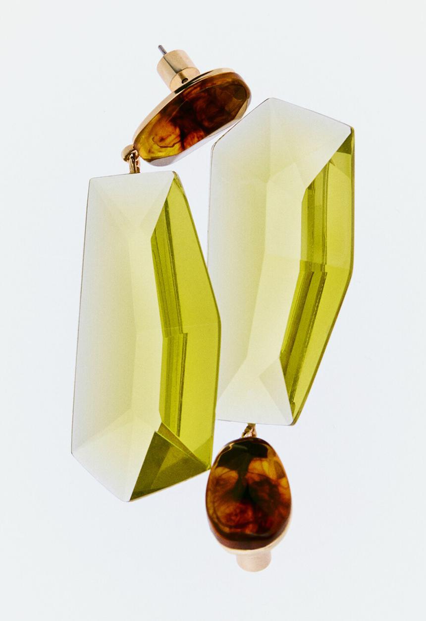 MANGO - Nazaret earrings - light green