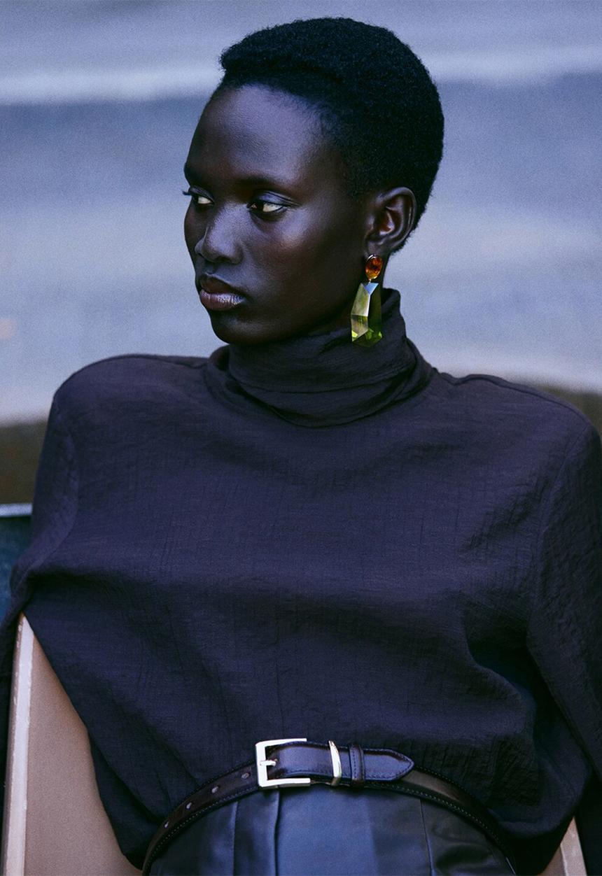MANGO - Nazaret earrings - light green