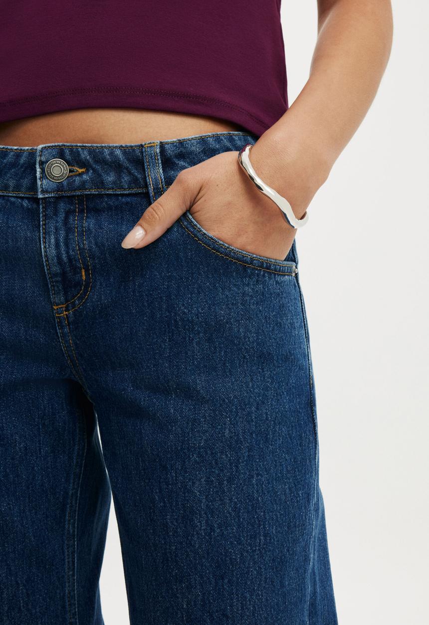 Cotton On - Low rise straight jean - gemini blue pocket