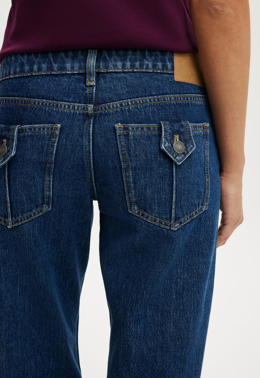 Cotton On - Low rise straight jean - gemini blue pocket