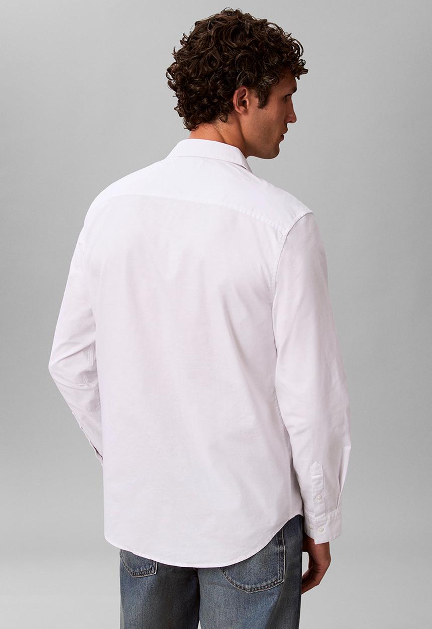 Calvin Klein - Long sleeve Solid Oxford Classic Shirt - Brilliant White
