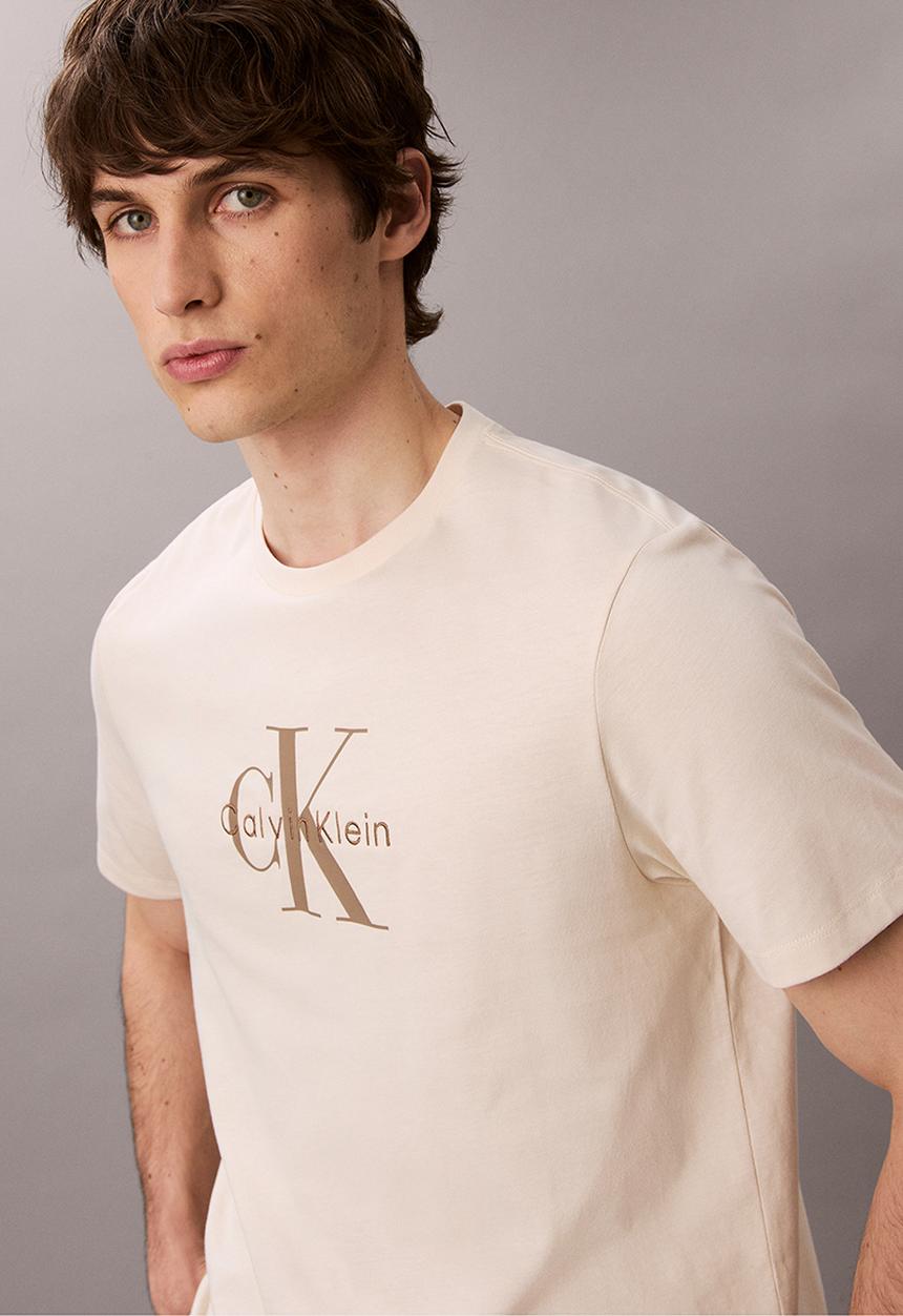 Calvin Klein - Short sleeve Hero Monologo Tee 20S - Chalk