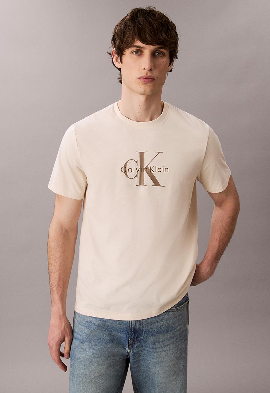 Calvin Klein - Short sleeve Hero Monologo Tee 20S - Chalk