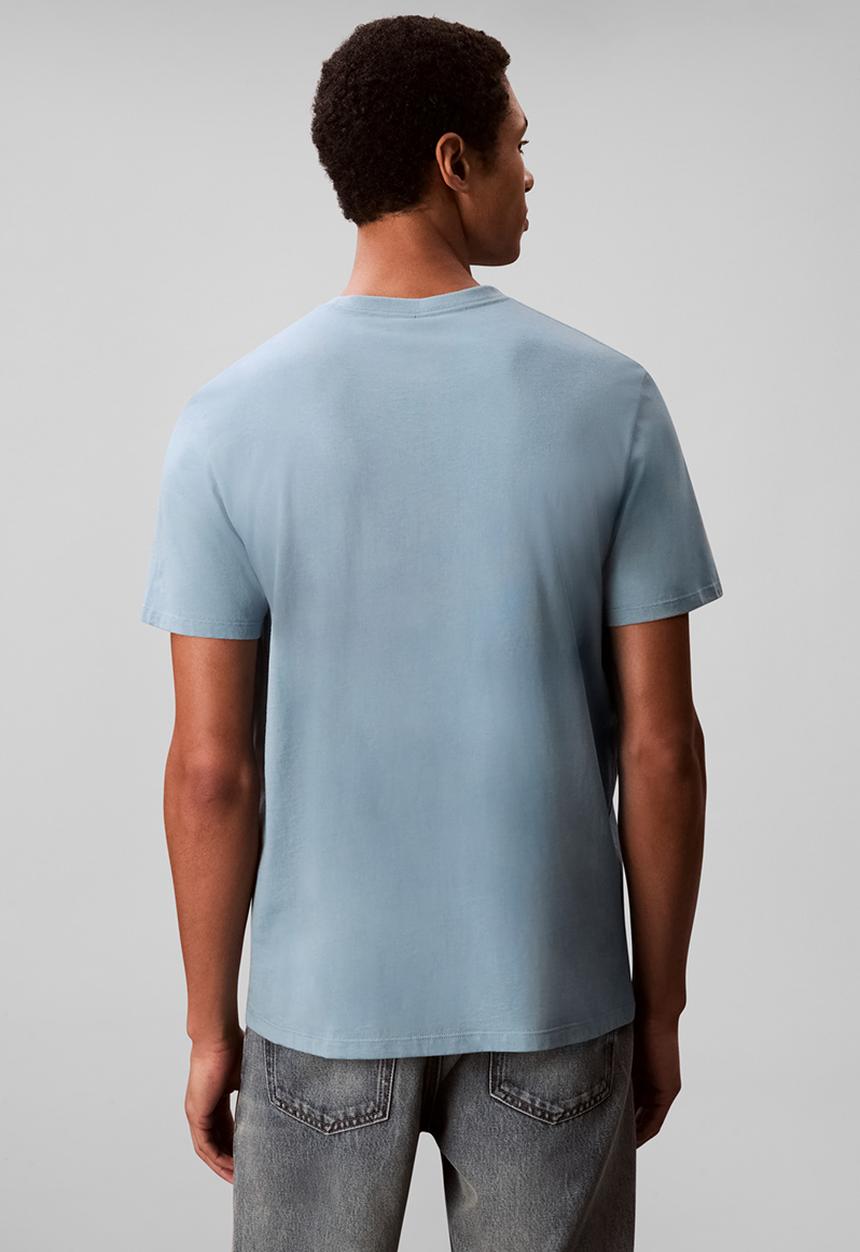 Calvin Klein - Short sleeve 30S Eu Ckny Box Graphic Tee - Smoke Blue