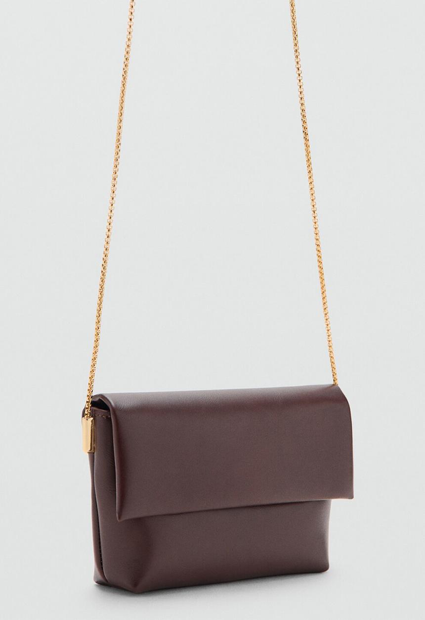 MANGO - Dance crossbody bag - dark brown