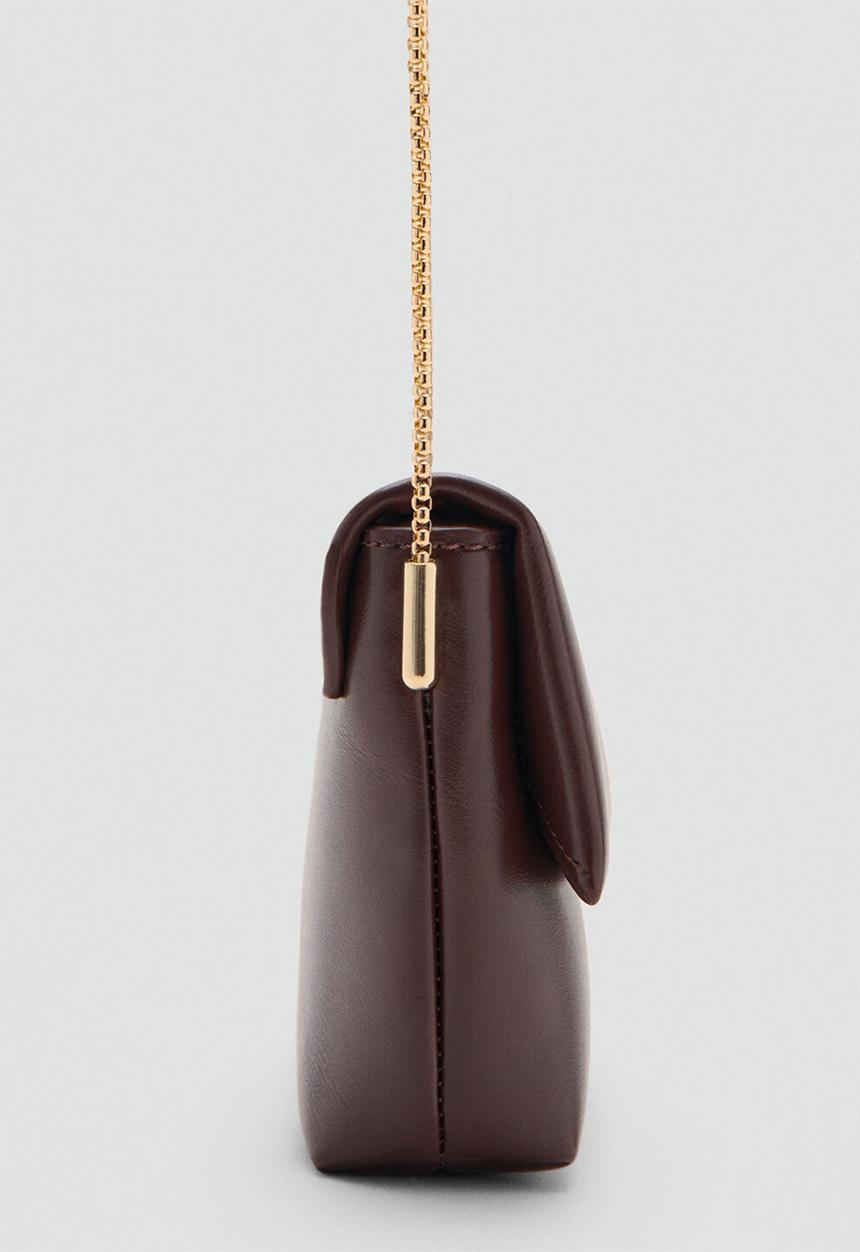 MANGO - Dance crossbody bag - dark brown