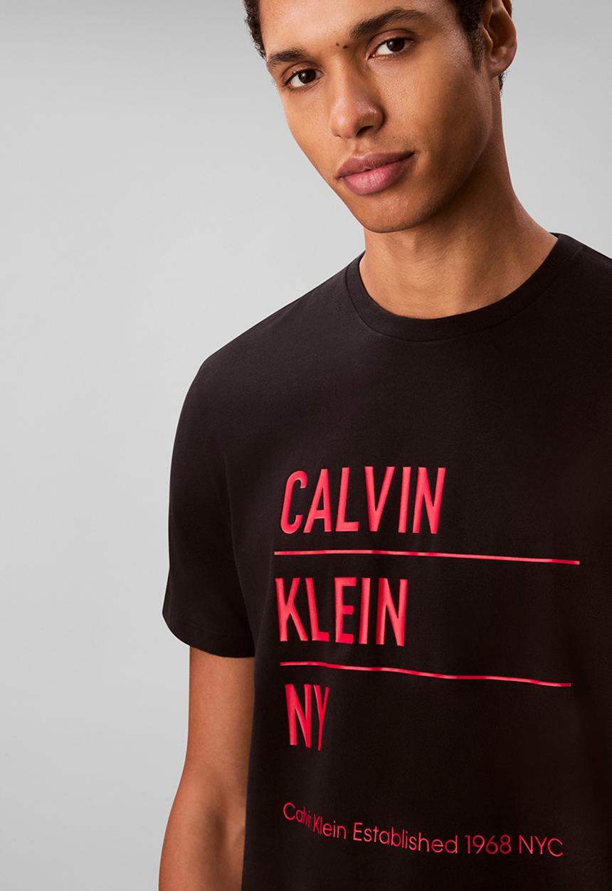 Calvin Klein - Short sleeve 30S Eu Calvin Klein Ny Graphic Tee - Black
