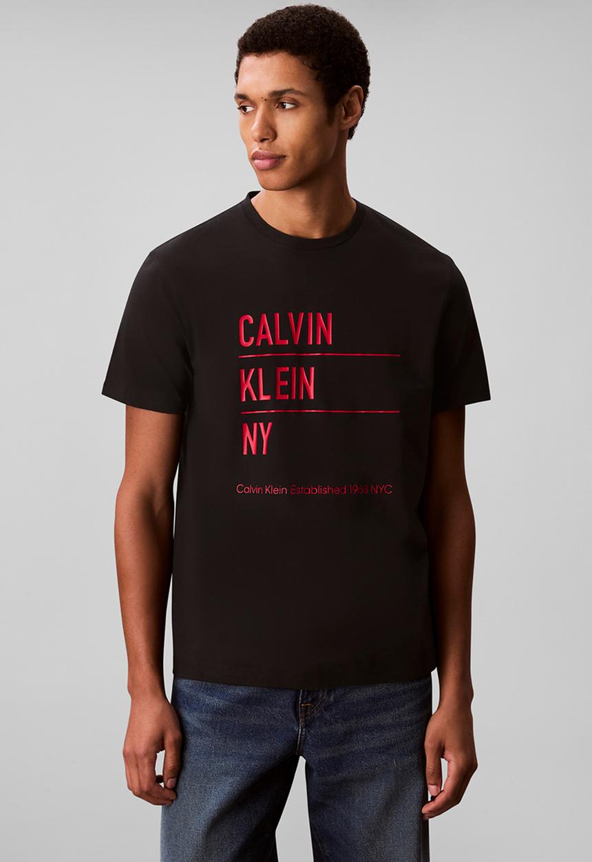 Calvin Klein - Short sleeve 30S Eu Calvin Klein Ny Graphic Tee - Black