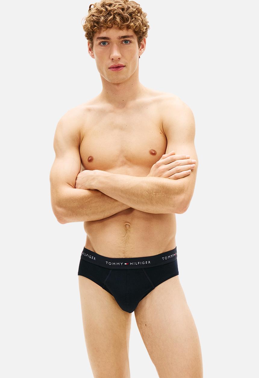 Tommy Hilfiger - 3P Brief Dtm - Desert Sky/Primary Red/White