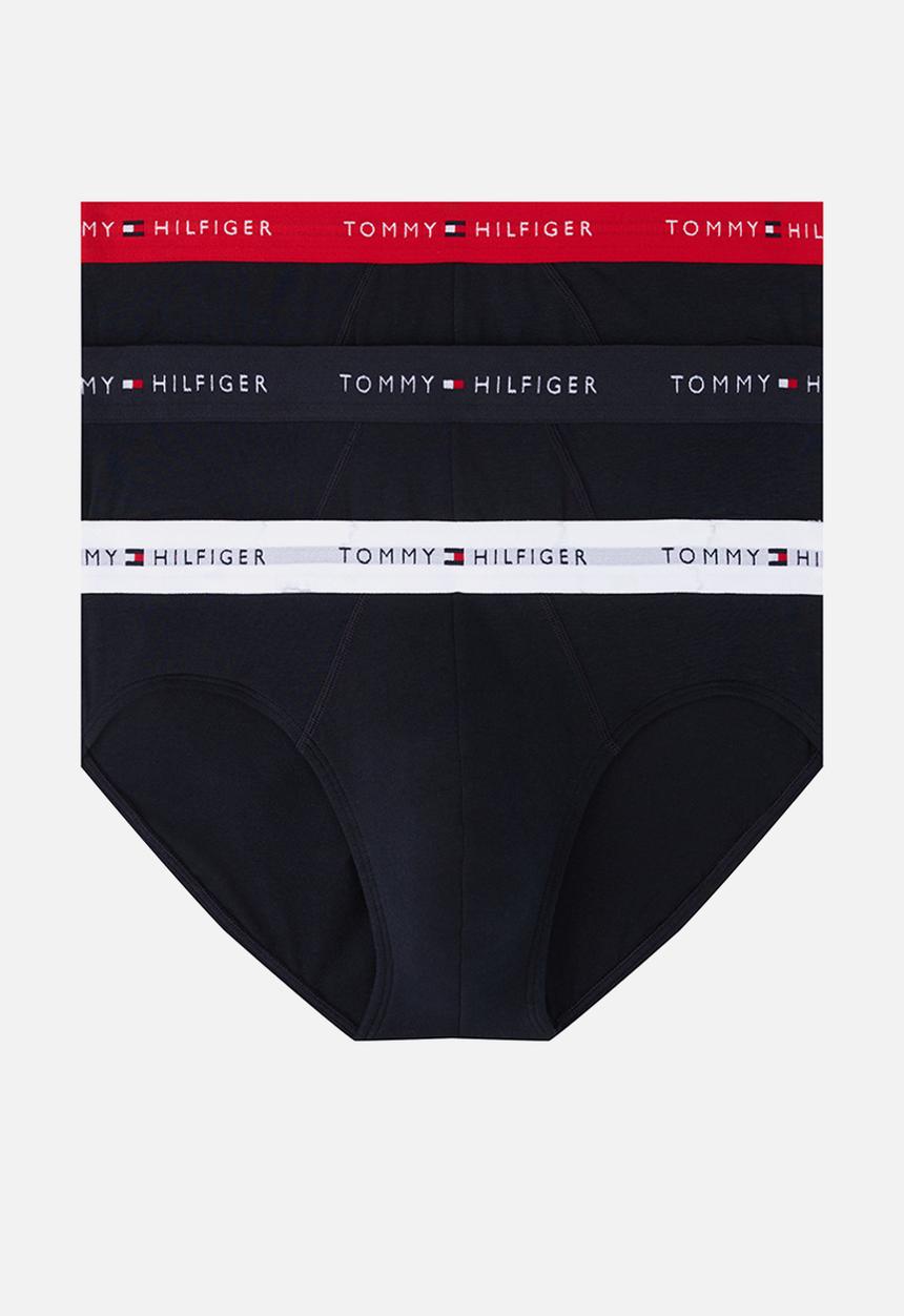 Tommy Hilfiger - 3P Brief Dtm - Desert Sky/Primary Red/White