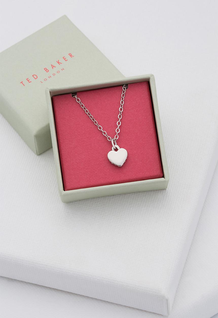 Ted Baker - Hara tiny heart pendant necklace-silver