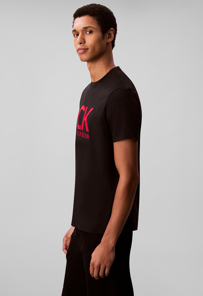 Calvin Klein - Short sleeve 30S Eu Ck Calvin Graphic Tee - Black