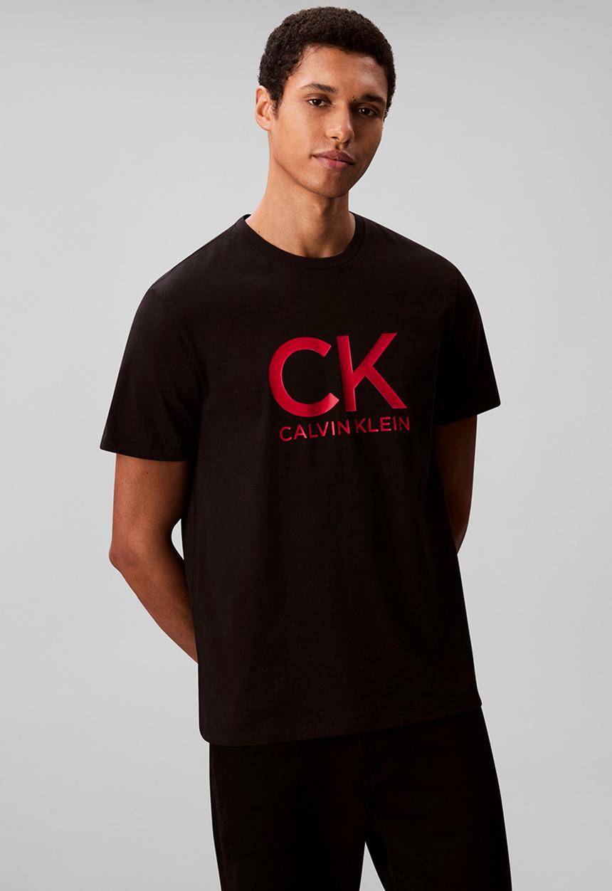 Calvin Klein - Short sleeve 30S Eu Ck Calvin Graphic Tee - Black